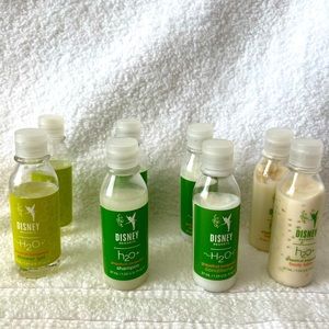 Disney H20+ toiletries: grapefruit bergamot gel shampoo body lotion, conditioner